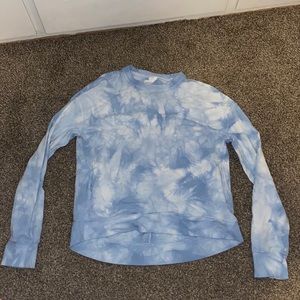 Blue and White Target Crewneck